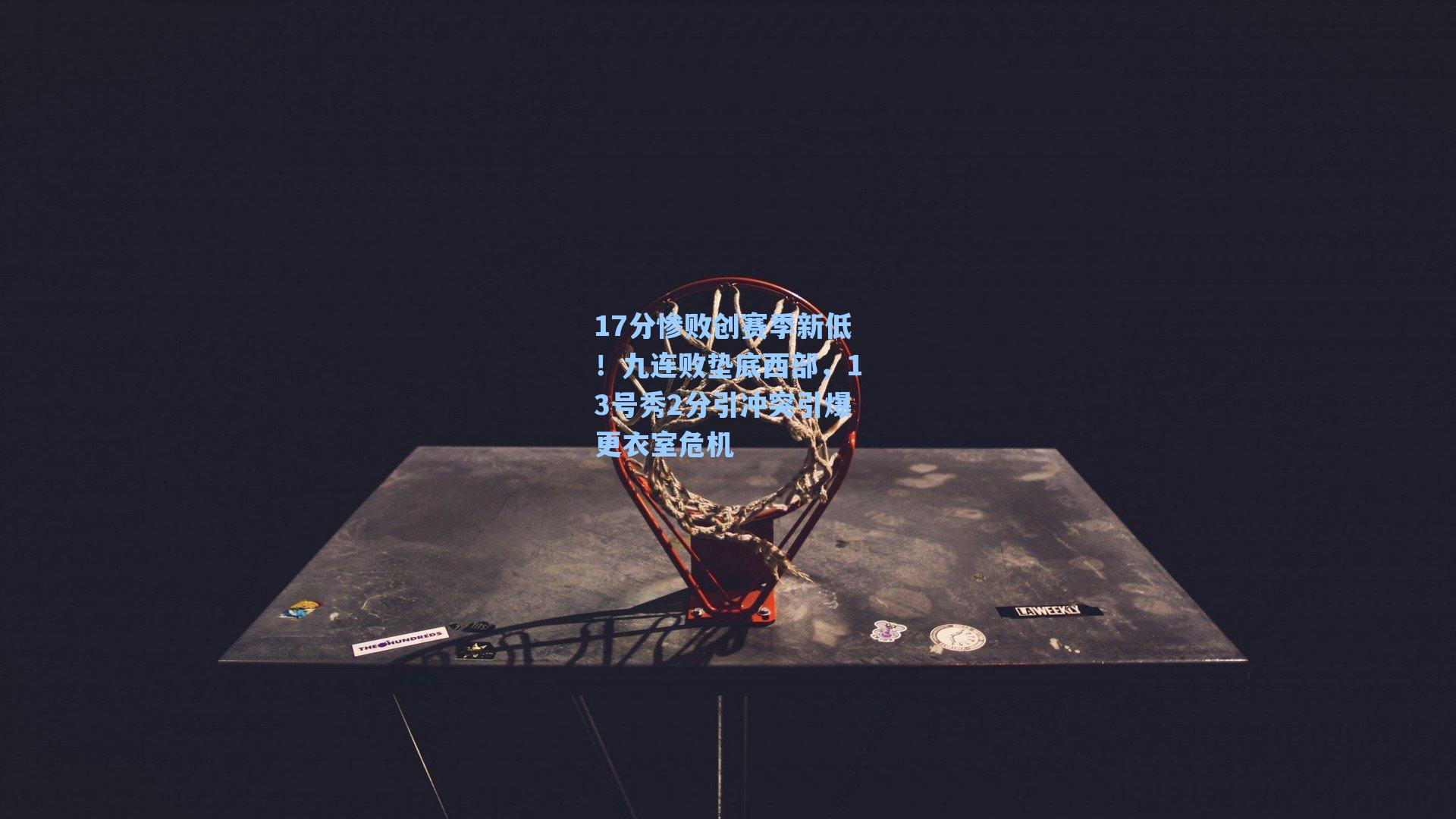 17分惨败创赛季新低！九连败垫底西部，13号秀2分引冲突引爆更衣室危机